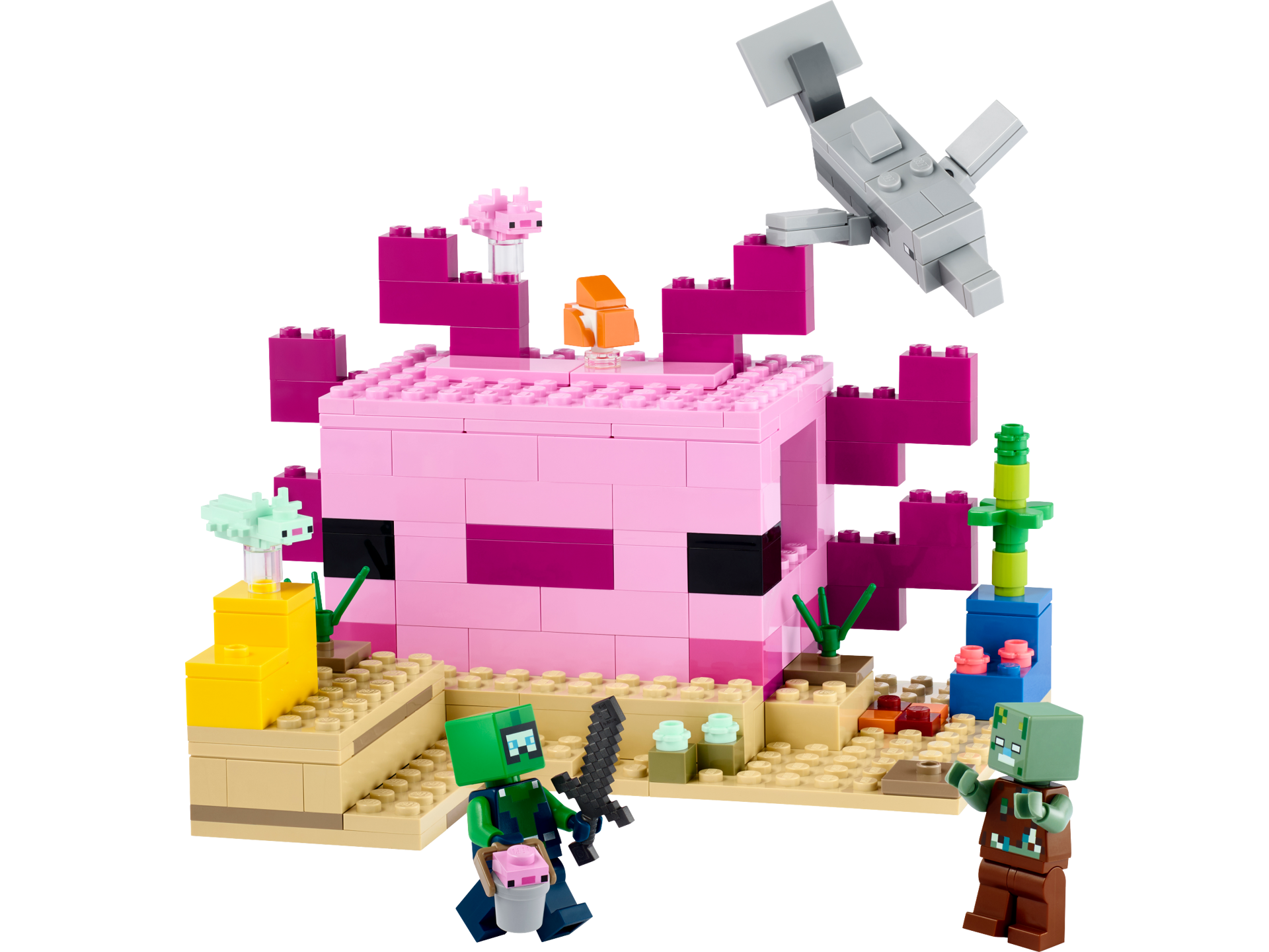 LEGO® Minecraft - Casa Axolotl 21247, 242 piese