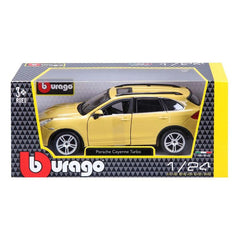 Macheta Bburago Star Porsche Cayenne Turbo, 1:24, galben- bej, 21056