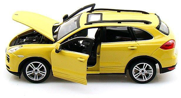 Macheta Bburago Star Porsche Cayenne Turbo, 1:24, galben- bej, 21056