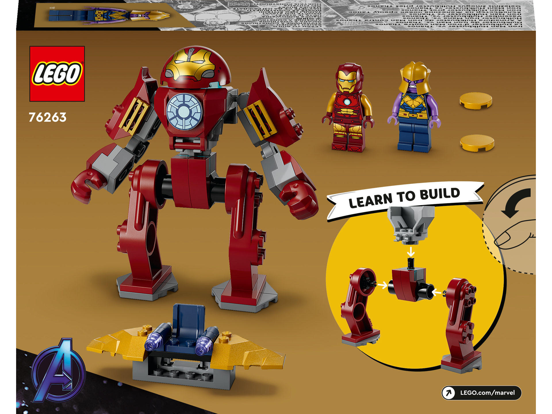 LEGO® Super Heroes - Iron Man Hulkbuster vs Thanos 76263, 66 piese