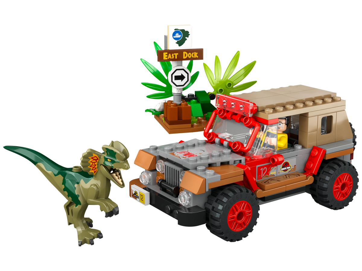 LEGO® Jurassic World - Ambuscada asupra unui Dilophosaurus 76958, 211 piese