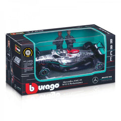 Macheta masinuta Bburago F1 Mercedes AMG F1W13 e Performance PETRONAS, BB38165-38065LH