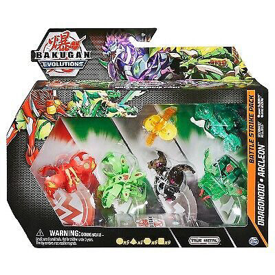 Figurine Bakugan Evolutions - Battle Strike, Dragonoid, Arcleon, Sectanoid si Nillious