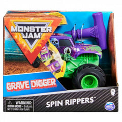 Masinuta Monster Jam Click Flip - Grave Digger, 1:43