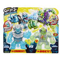 Figurina elastica Goo Jit Zu deep Goo Sea set 2 Blazagon vs Horriglow 42575-42629