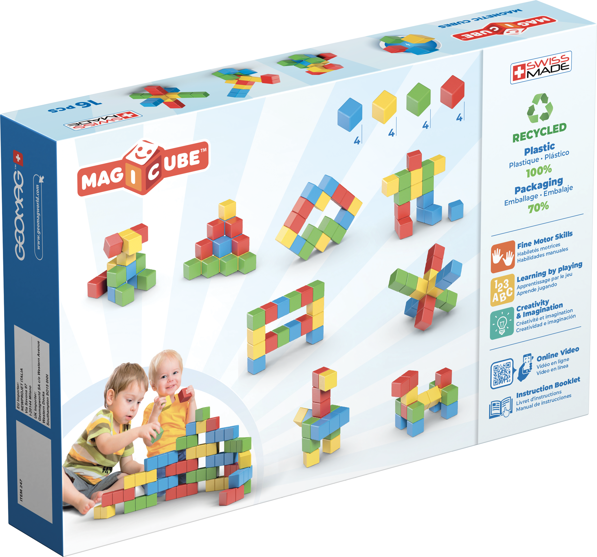 Magicube set magnetic cuburi 16 piese 247