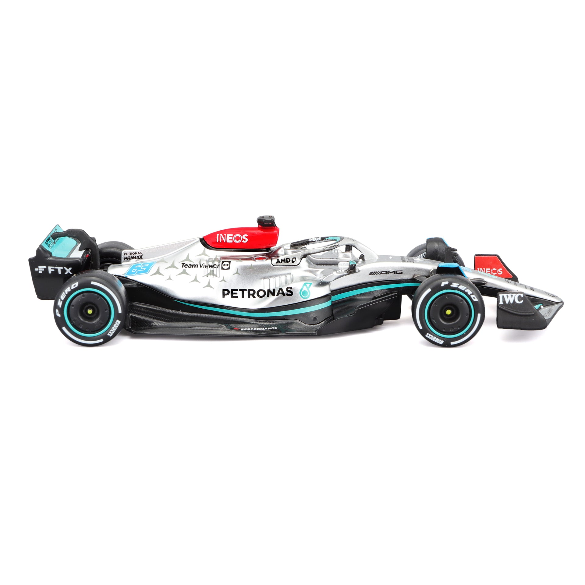 Macheta masinuta Bburago F1 Mercedes AMG F1W13 e Performance PETRONAS, 18-38165-38065