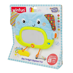 Jucarie bebelus elefant din plus cu lumini Winfun 000175