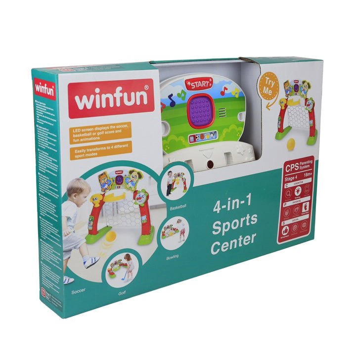 Jucarie copii centru de joaca sport 4 in 1 interactiva cu lumini si sunete Winfun 06003A