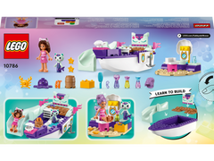 LEGO® Gabby's Dollhouse - Barca cu spa a lui Gabby si a Pisirenei 10786, 88 piese