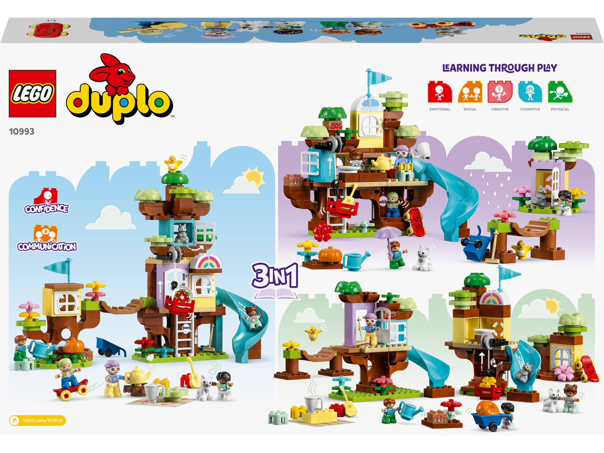 LEGO® DUPLO - Casa din copac 3 in 1 10993, 126 piese