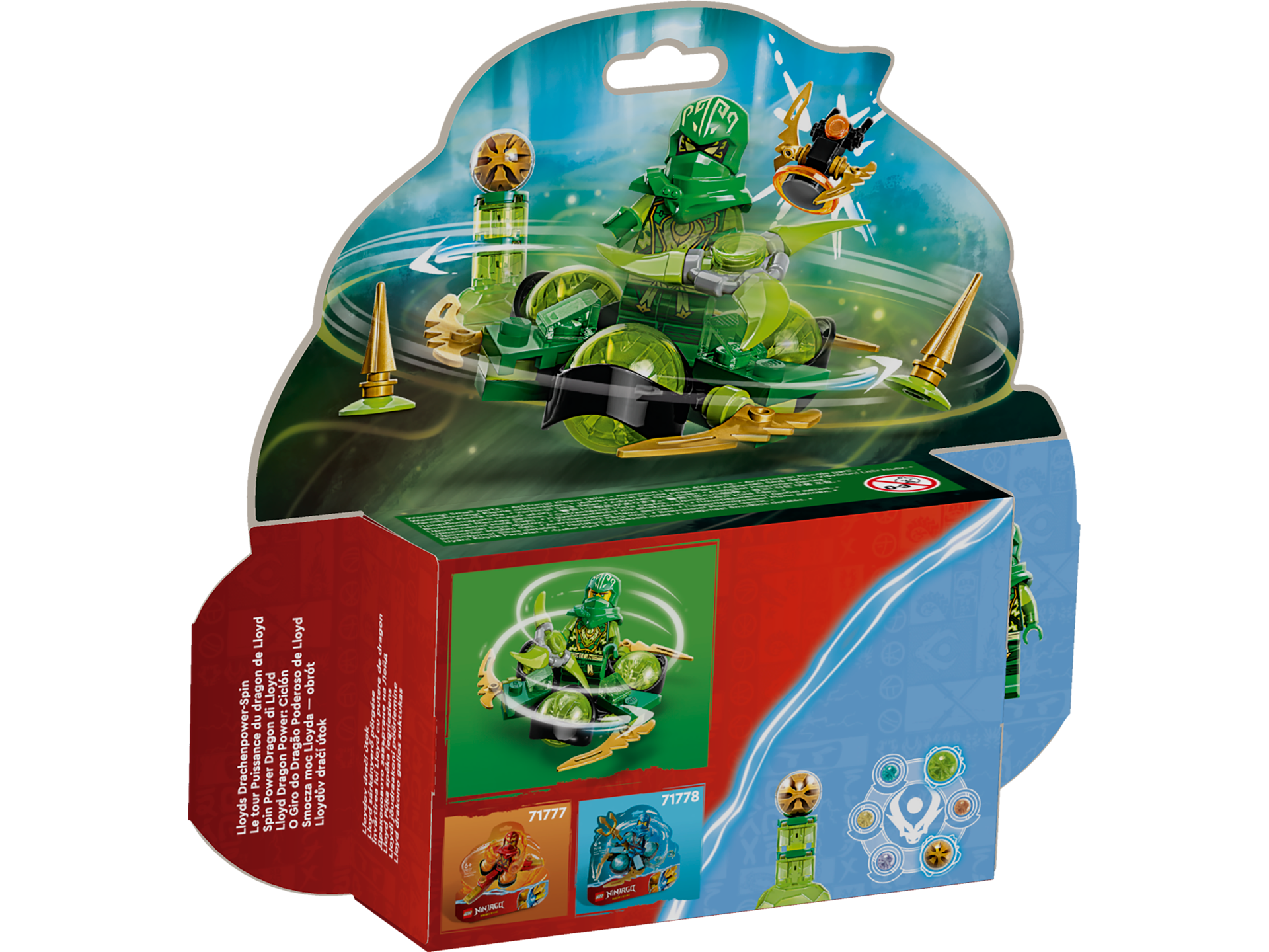 LEGO® Ninjago - Rotirea Spinjitzu al lui Lloyd cu puterea dragonului 71779, 56 piese