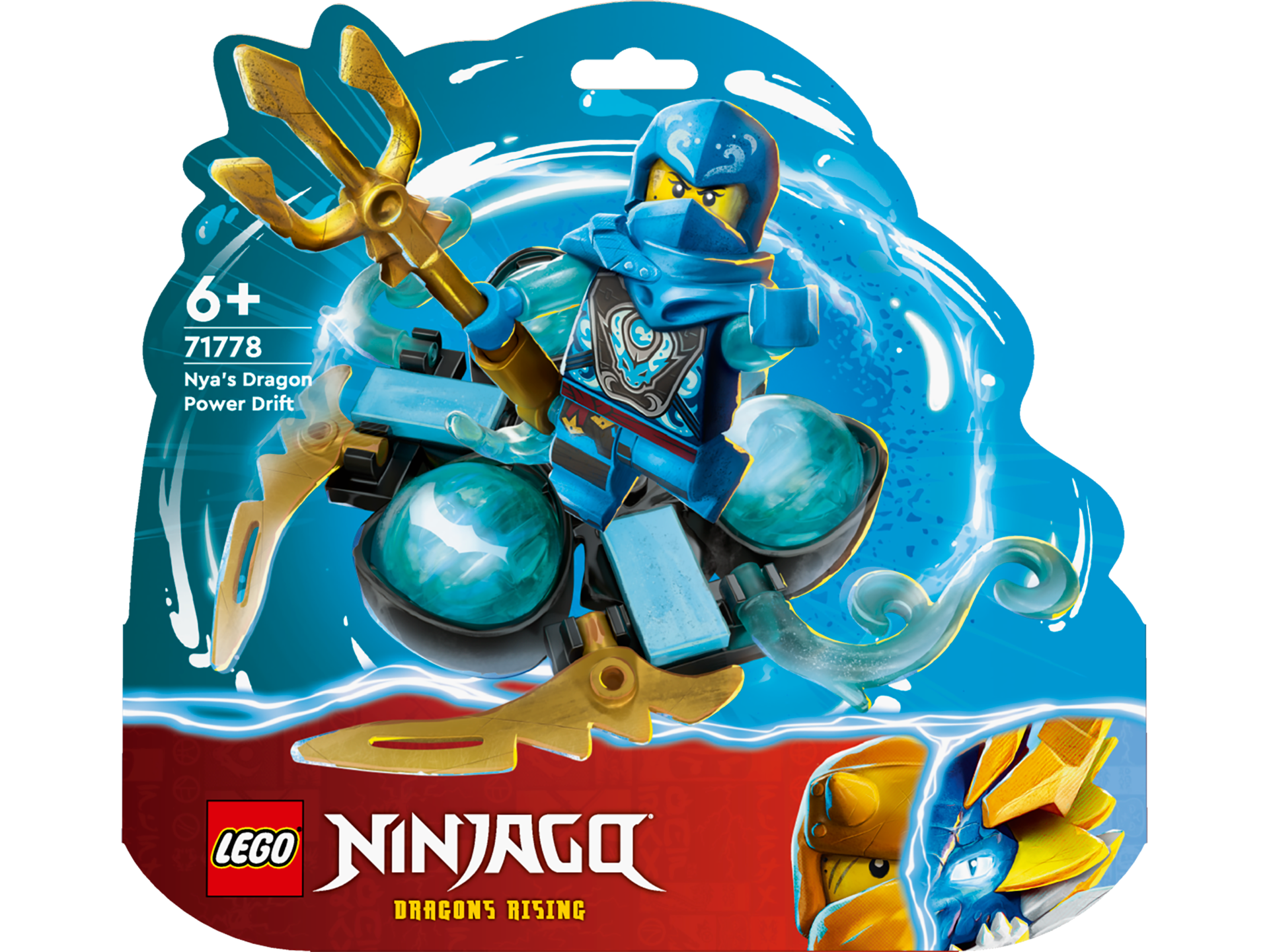 LEGO® Ninjago - Driftul Spinjitzu al Nyei cu puterea dragonului 71778, 57 piese