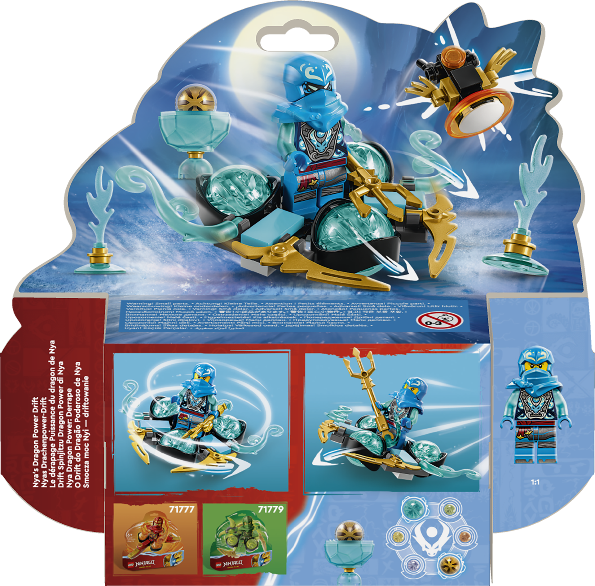 LEGO® Ninjago - Driftul Spinjitzu al Nyei cu puterea dragonului 71778, 57 piese