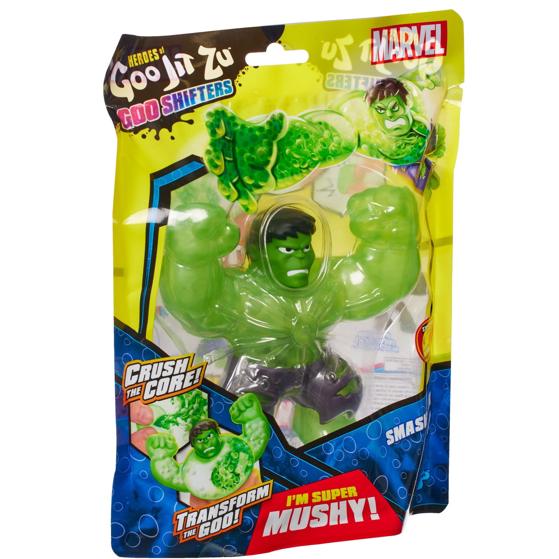 Figurina elastica Goo Jit Zu Goo Shifters Marvel- Green Hulk 42577-08115