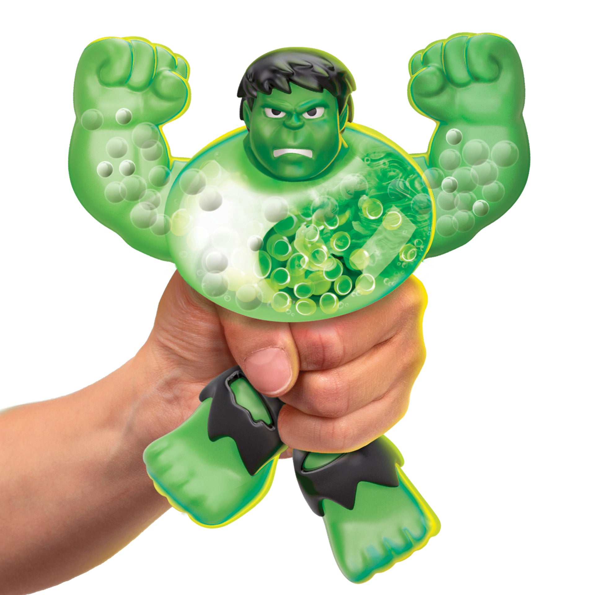 Figurina elastica Goo Jit Zu Goo Shifters Marvel- Green Hulk 42577-08115