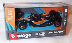 Macheta Masinuta Bburago 1:43 McLaren MCL36 F1 Australian GP #3 Daniel Ricciardo 18-38163-38063R