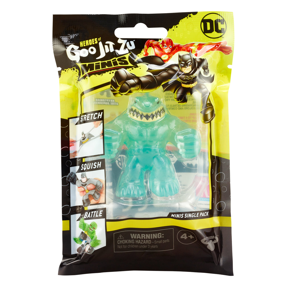 Figurina elastica Goo Jit Zu Minis DC S4 King Shark Transculent 41395-41501