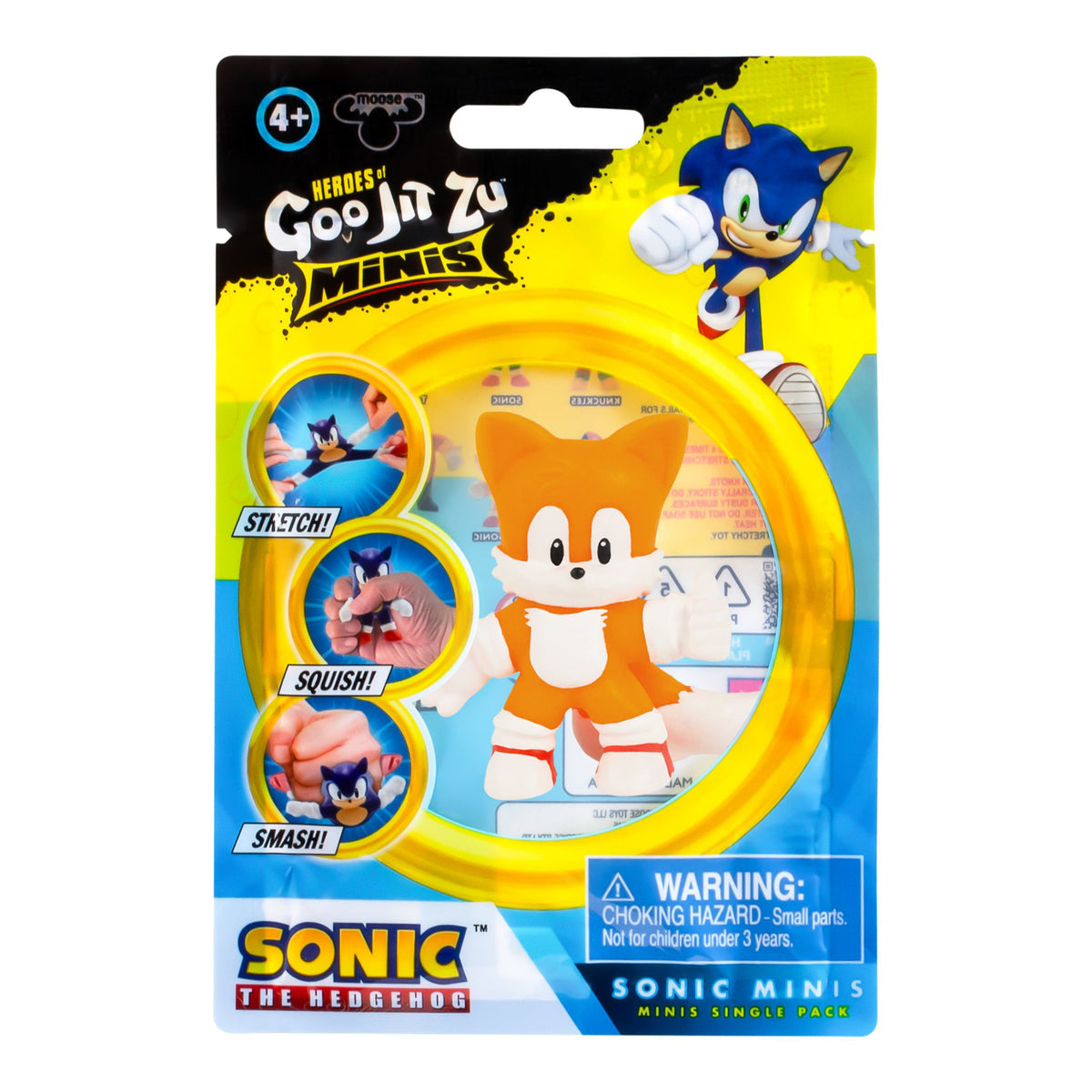 Figurina elastica Goo Jit Zu Minis Sonic Tails 42824-42827