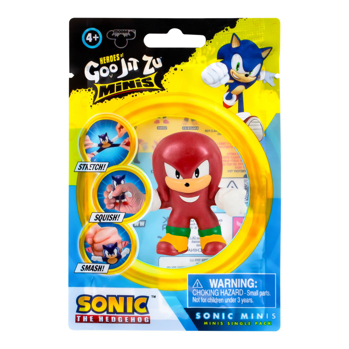 Figurina elastica Goo Jit Zu Minis Sonic Metallic Knuckles 42824-42831