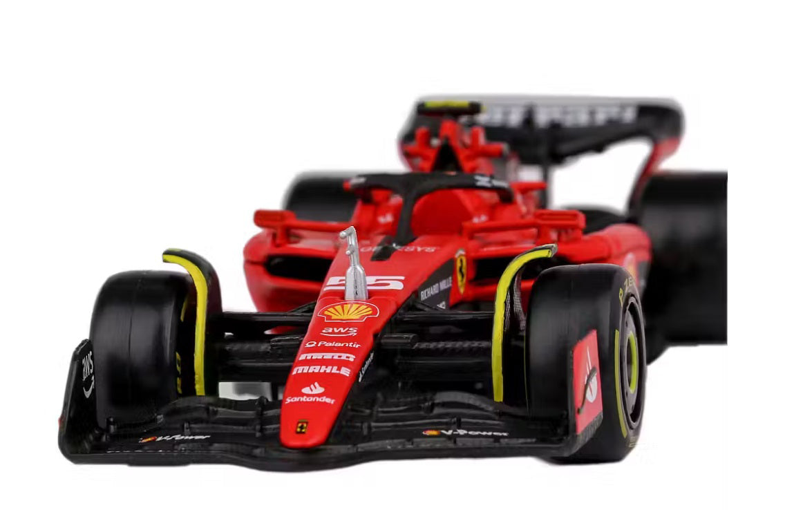 Macheta Masinuta Bburago 1:43 F1 Ferrari Racing WB 2023 #55 Carlos Sainz, BB36820-36836-55