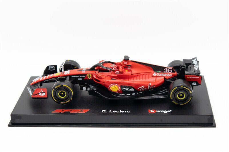 Macheta masinuta de colectie Bburago 1/43 F1 Formula Racing Ferrari SF23 Team #16 C. Leclerc 36835/16