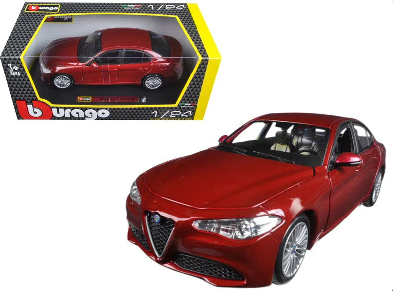 Macheta Masinuta Bburago 1:24  Star Alfa Romeo Giulia Rosu, 21080