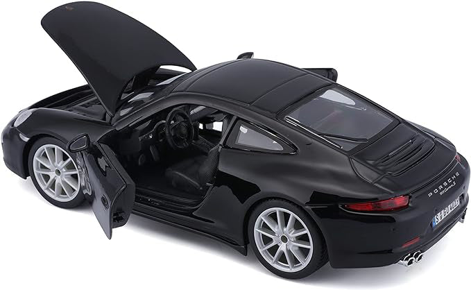 Macheta masinuta Bburago scara 1/24 Porsche 911 Carrera S Negru, 21065