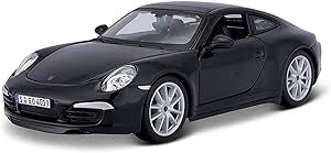 Macheta masinuta Bburago scara 1/24 Porsche 911 Carrera S Negru, 21065