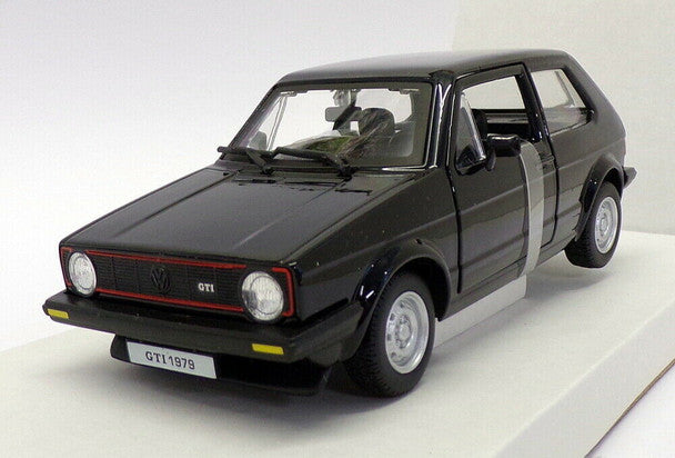 Macheta Masinuta Bburago 1:24 Volkswagen Golf Mk1 CT1(1979) Negru, BB20001A-21089