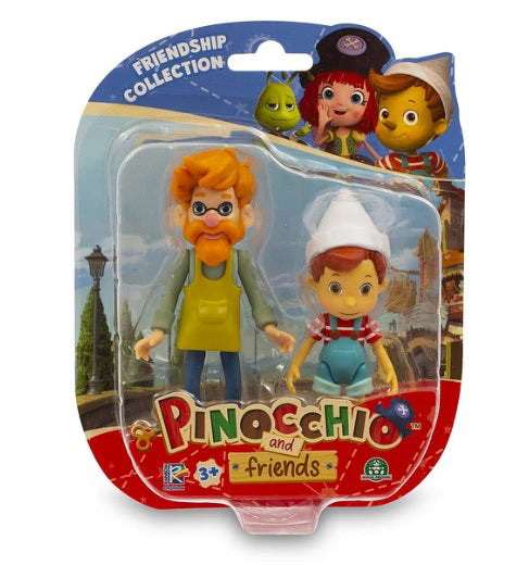 Figurina Pinocchio si Prietenii 9 cm Pinocchio si Pappa Geppetto FAPNH02000/PG