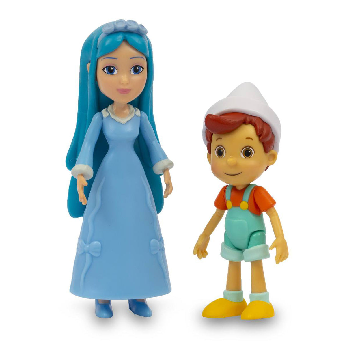 Figurina Pinocchio si Prietenii 9 cm Pinocchio si Zana cu par turcoaz FAPNH02000/PTF
