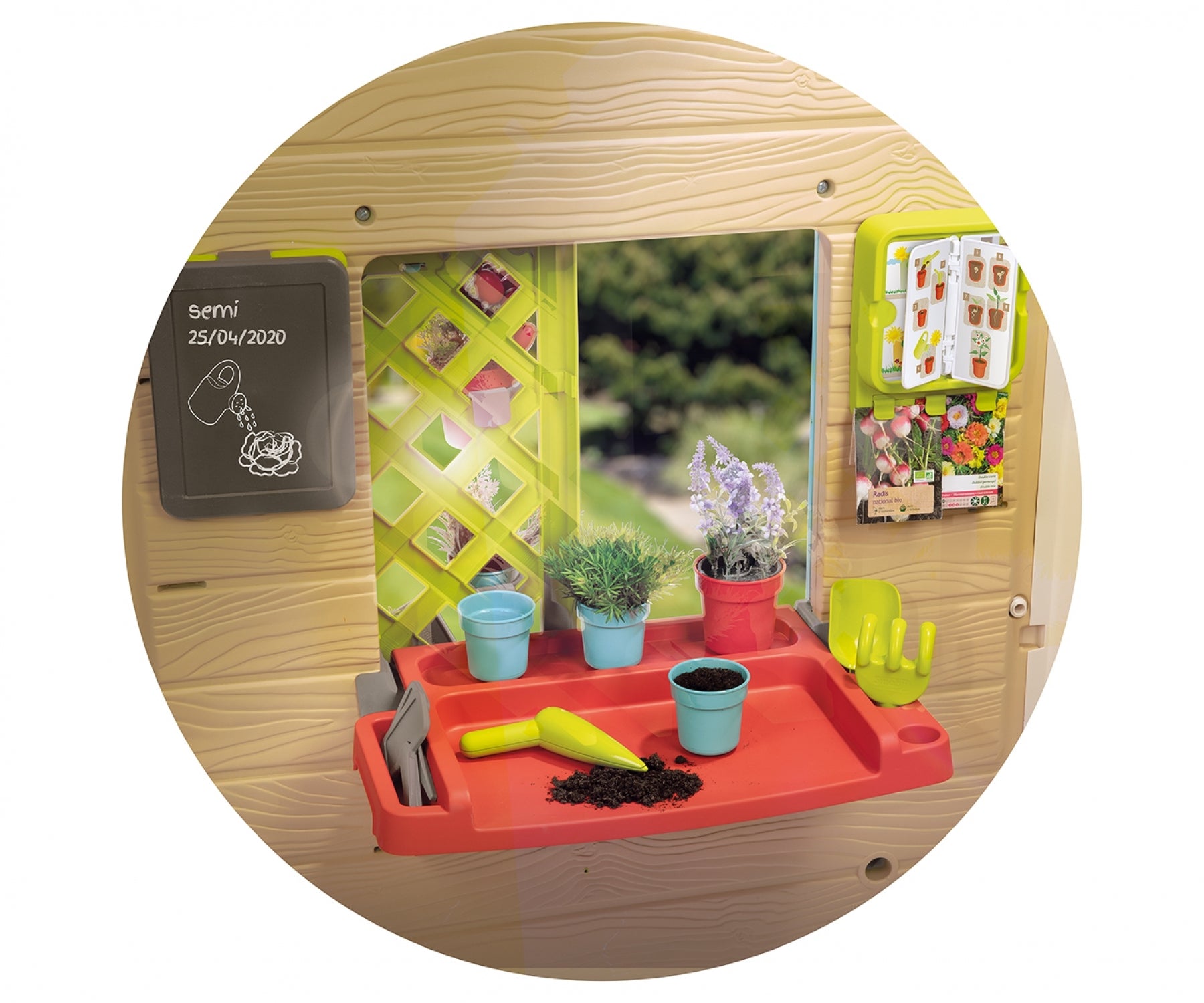 Casuta pentru copii Smoby - Garden house, cu accesorii 810405