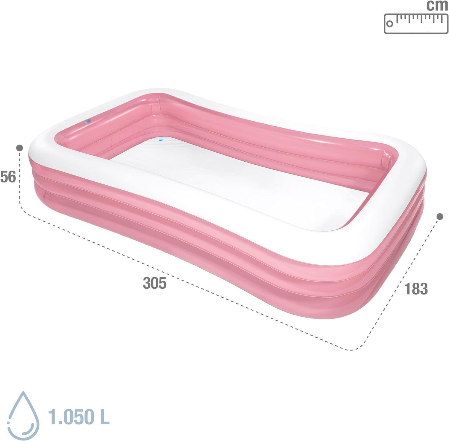 Piscina Gonflabila Family Intex - Swim Center Roz 305 x 183 x 56 cm, 58487NP