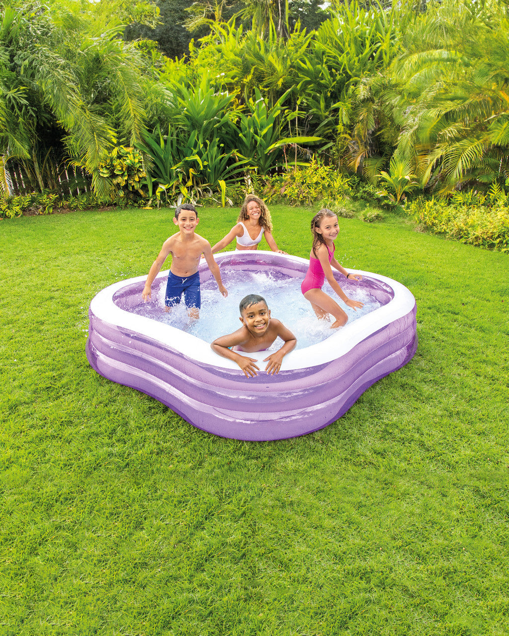 Piscina Gonflabila Beach Wave Mov 229x229x56 cm, 57495NP