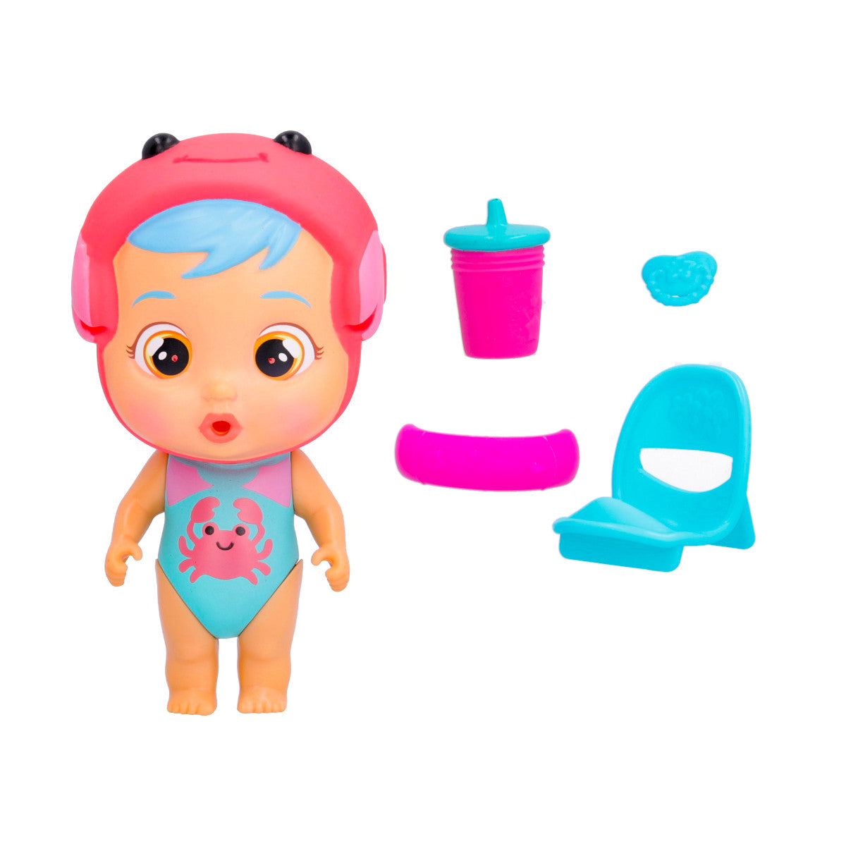 Papusa IMC Bebelus Mini Cry Babies Beach Colin, IMC916098-910430