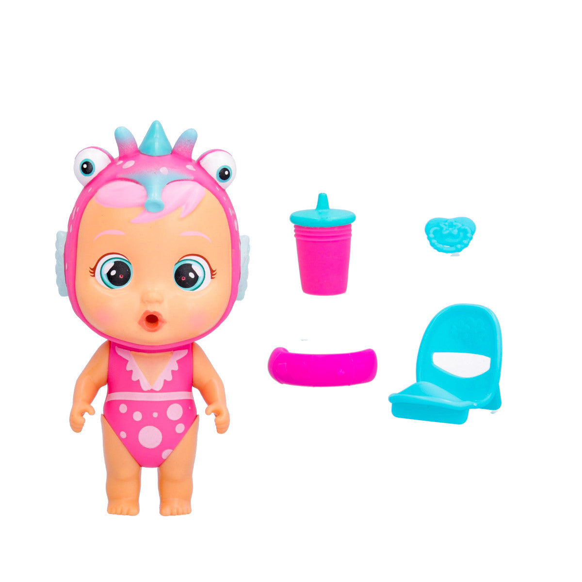 Papusa IMC Bebelus Mini Cry Babies Beach Ruby, IMC916098-910478