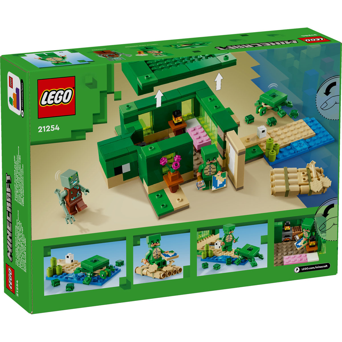 LEGO® Minecraft® - Casa de pe plaja testoaselor 21254, 234 piese