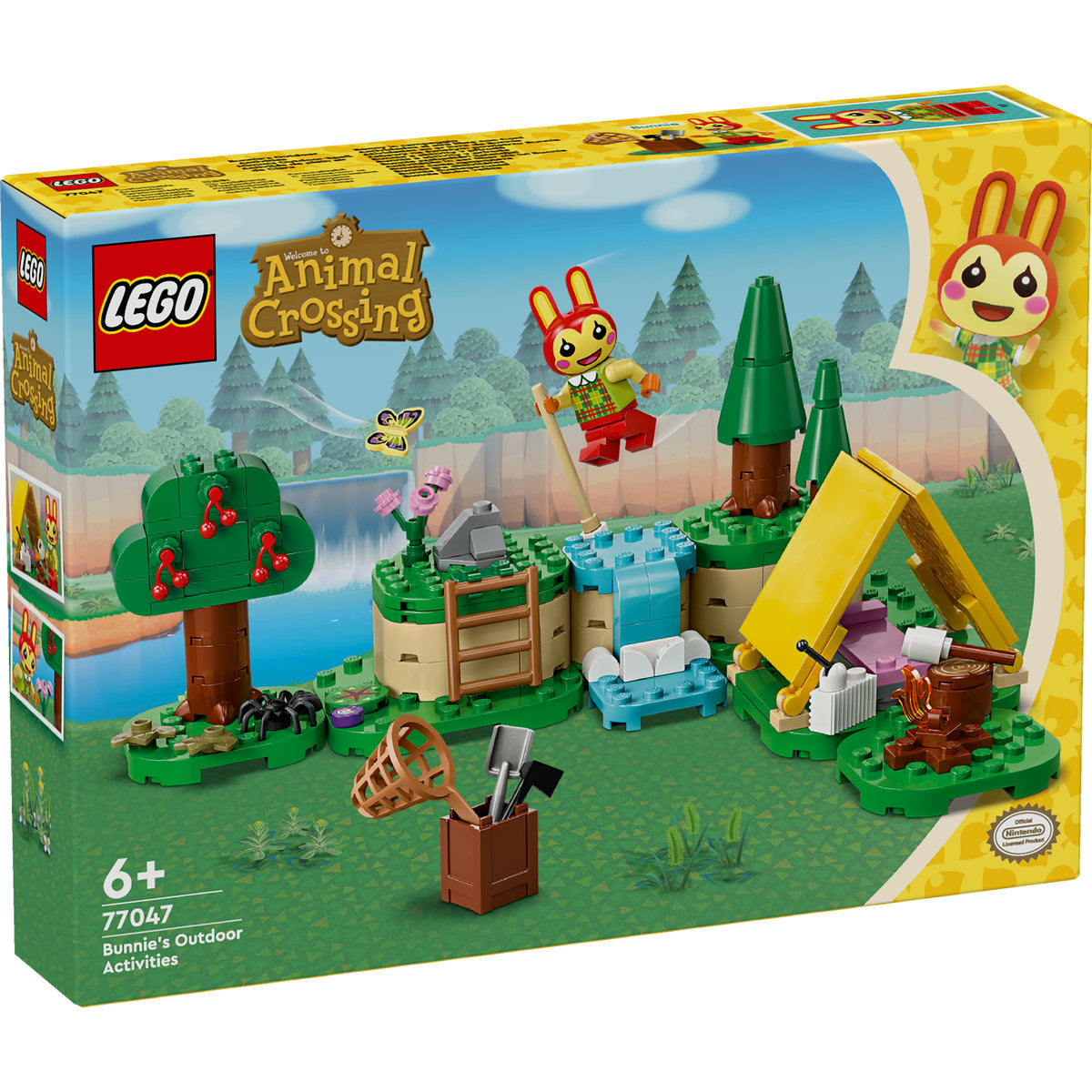 LEGO® Animal Crossting - Activitatile in aer liber ale lui Bunnie 77047, 164 piese