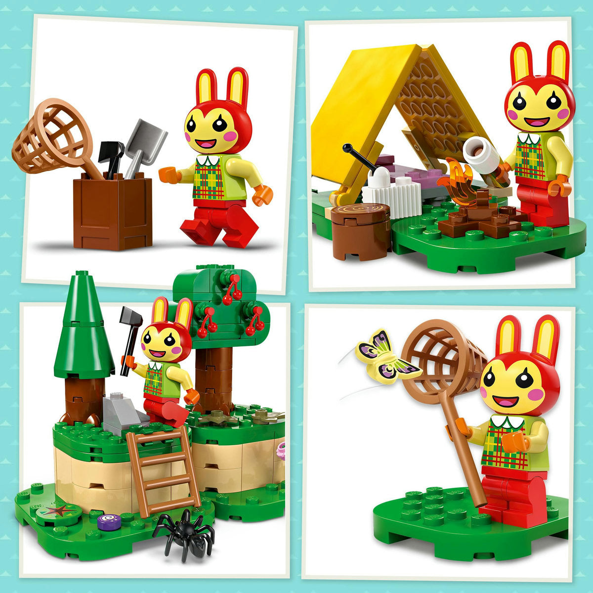 LEGO® Animal Crossting - Activitatile in aer liber ale lui Bunnie 77047, 164 piese