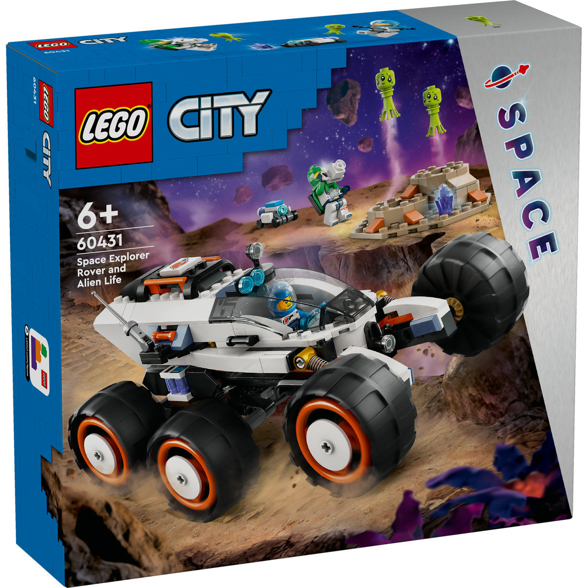 LEGO® City - Rover de Explorare si Viata Extraterestra 60431, 311 piese