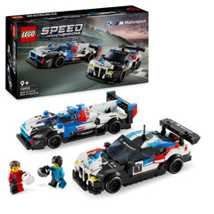 LEGO® Speed Champions - Masini de curse BMW M4 GT3 si BMW M Hybrid v8 76922, 676 piese