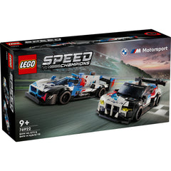 LEGO® Speed Champions - Masini de curse BMW M4 GT3 si BMW M Hybrid v8 76922, 676 piese