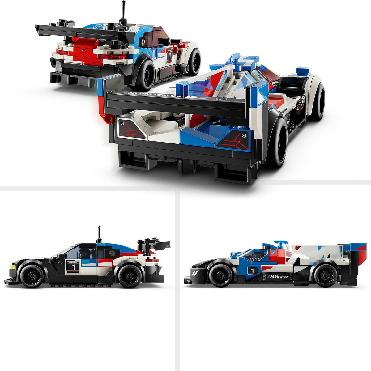 LEGO® Speed Champions - Masini de curse BMW M4 GT3 si BMW M Hybrid v8 76922, 676 piese