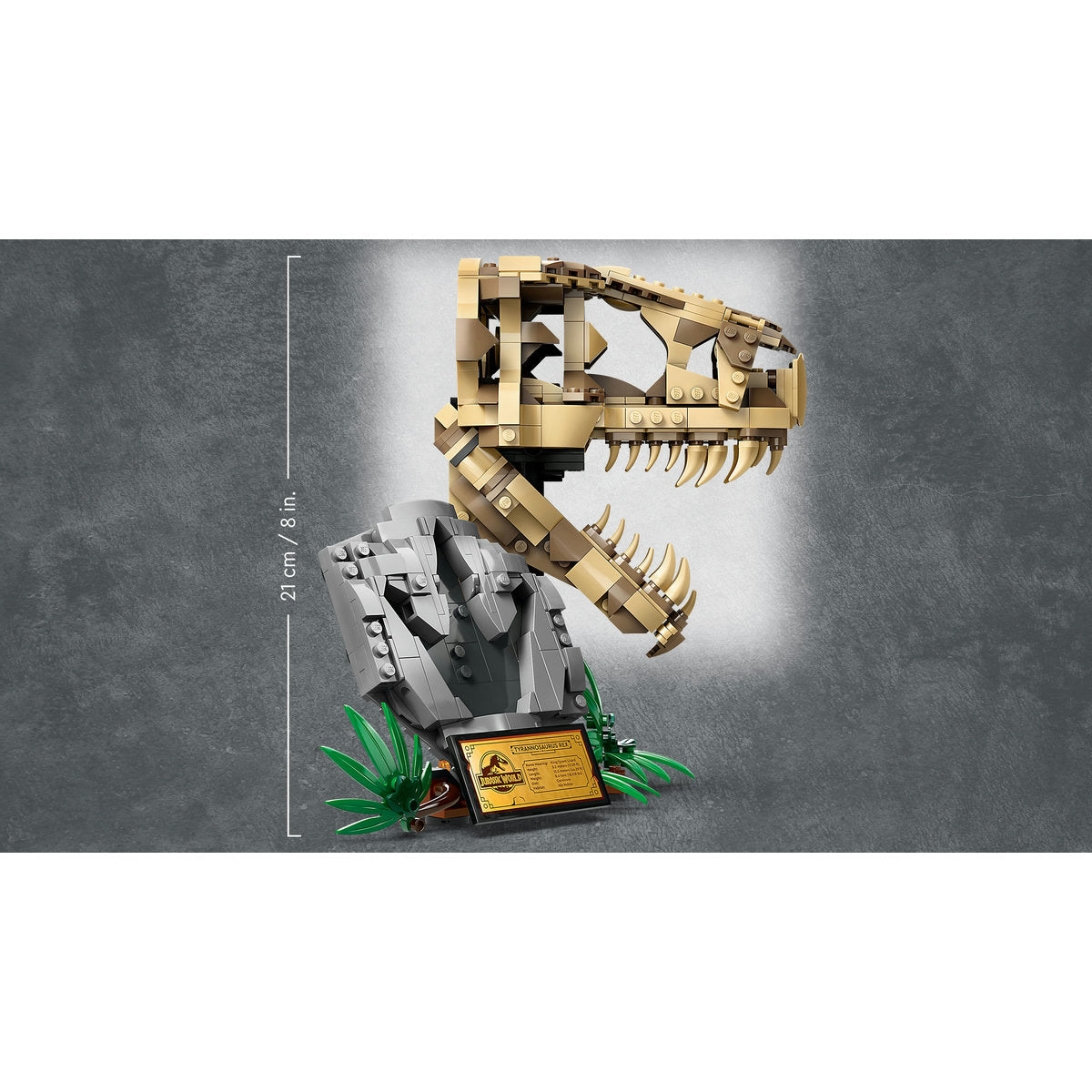 LEGO® JURRASIC WORLD - Fosile de dinozaur: Craniu de T. REX 76964, 577 piese