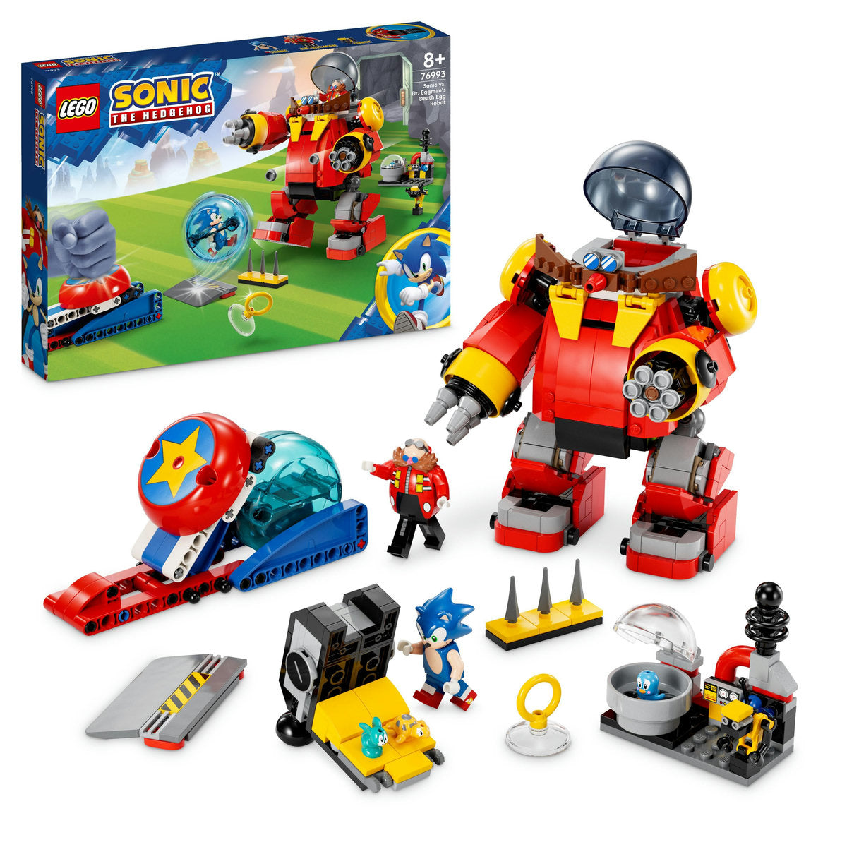 LEGO® Sonic - Sonic vs. Robotul Death Egg al Dr. Eggman 76993, 615 piese