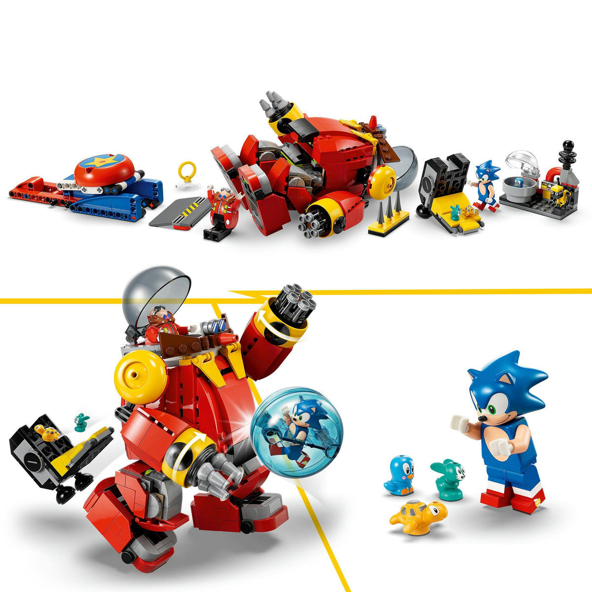 LEGO® Sonic - Sonic vs. Robotul Death Egg al Dr. Eggman 76993, 615 piese