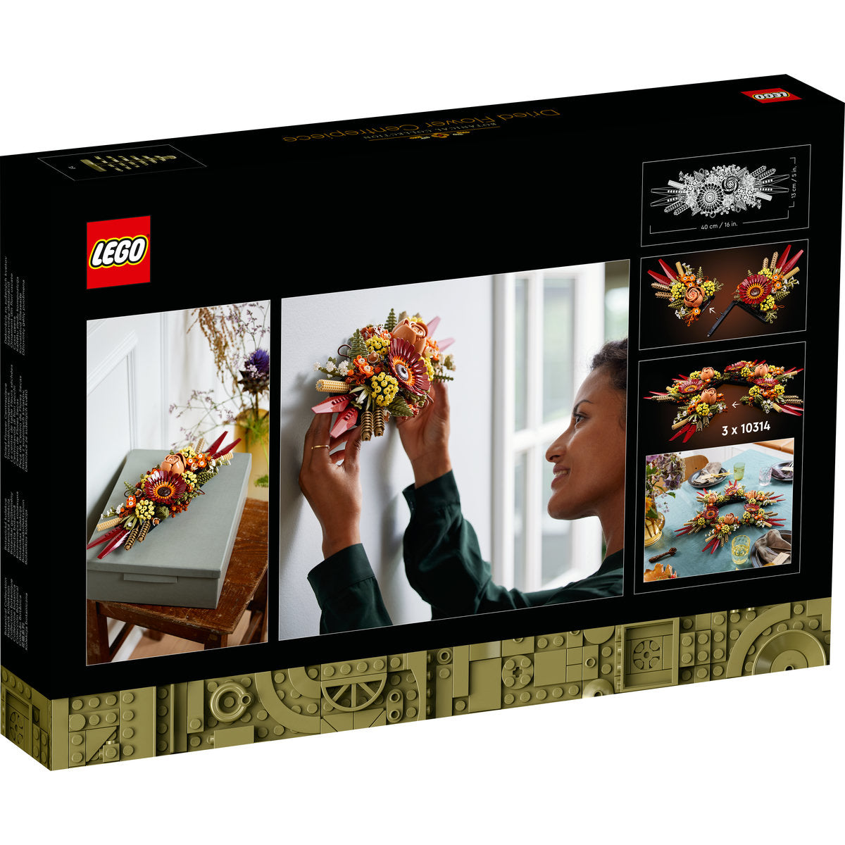 LEGO® Creator Expert - Ornament din flori uscate 10314, 812 piese