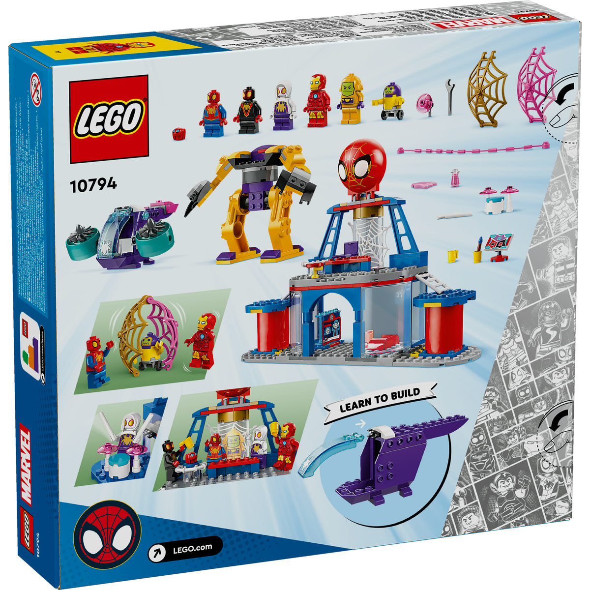 LEGO® Super Heroes - Cartierul general al echipei lui Spidey 10794, 193 piese