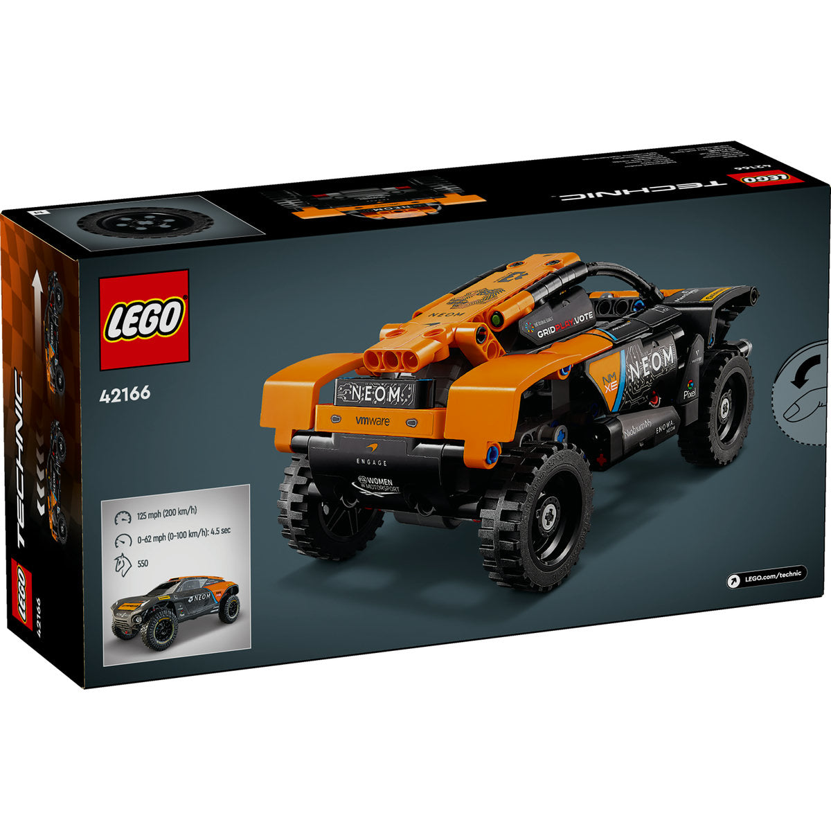 LEGO® Technic - Neom Mclaren extreme e race car 42166, 252 piese